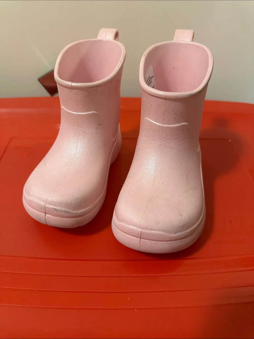 Kids Pink Waterproof Rain Boots
